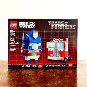 LEGO Brickheadz 40803 Transformers Optimus Prime Robot & Vehicle NIB in Hand